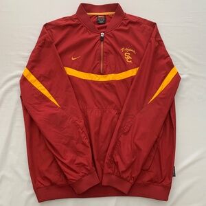 Vintage Nike Team USC Trojans Clima-Fit Quarter-Zip Windbreaker (Mens M)